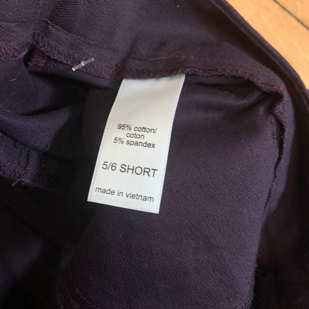 Maurices skinny short ankle pants dark purple 5/6 - Picture 7 of 8
